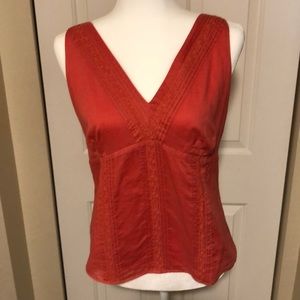 Ann Taylor cotton and lace blouse